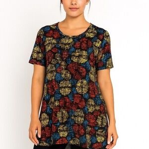 LuLaRoe Irma Geometric Floral Tunic |‎ Women's XXS | Loose Fit